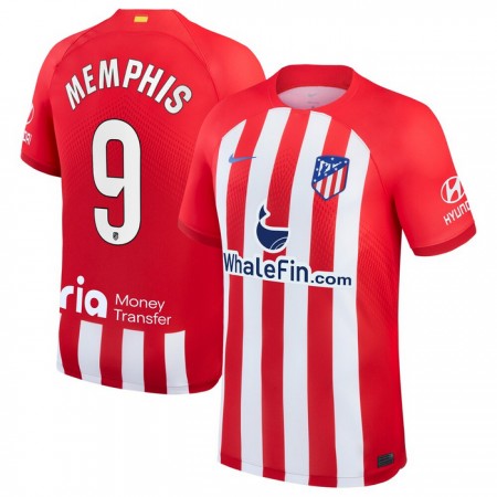 Atlético Madrid Memphis 9 Domácí 2023-24 - Fotbalové Dresy (S/S) Atlético Madrid Memphis 9 Domácí 2023-24 - Fotbalové Dresy (S/S)
